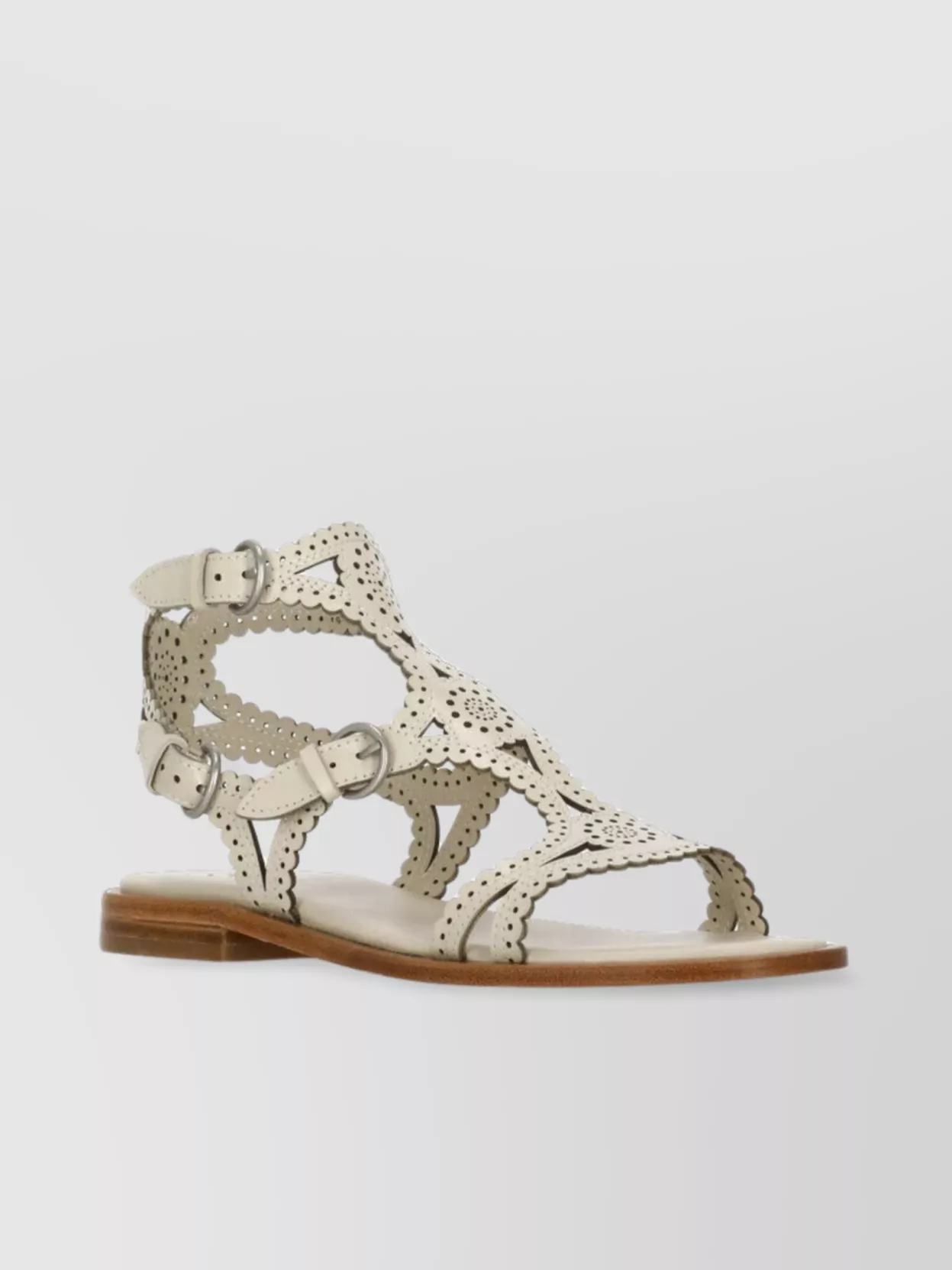 Ash Women's Round Toe Sandals With Cut-Out Design