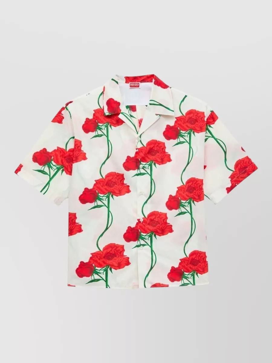 Kenzo Printed short-sleeve hawaiian shirt