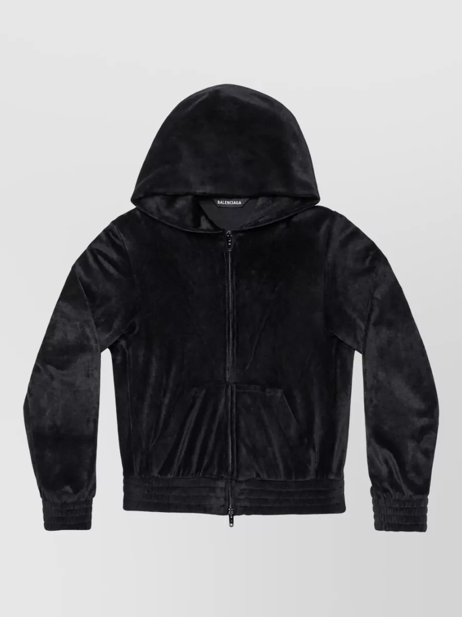 Balenciaga Zippered knitted sweatshirt