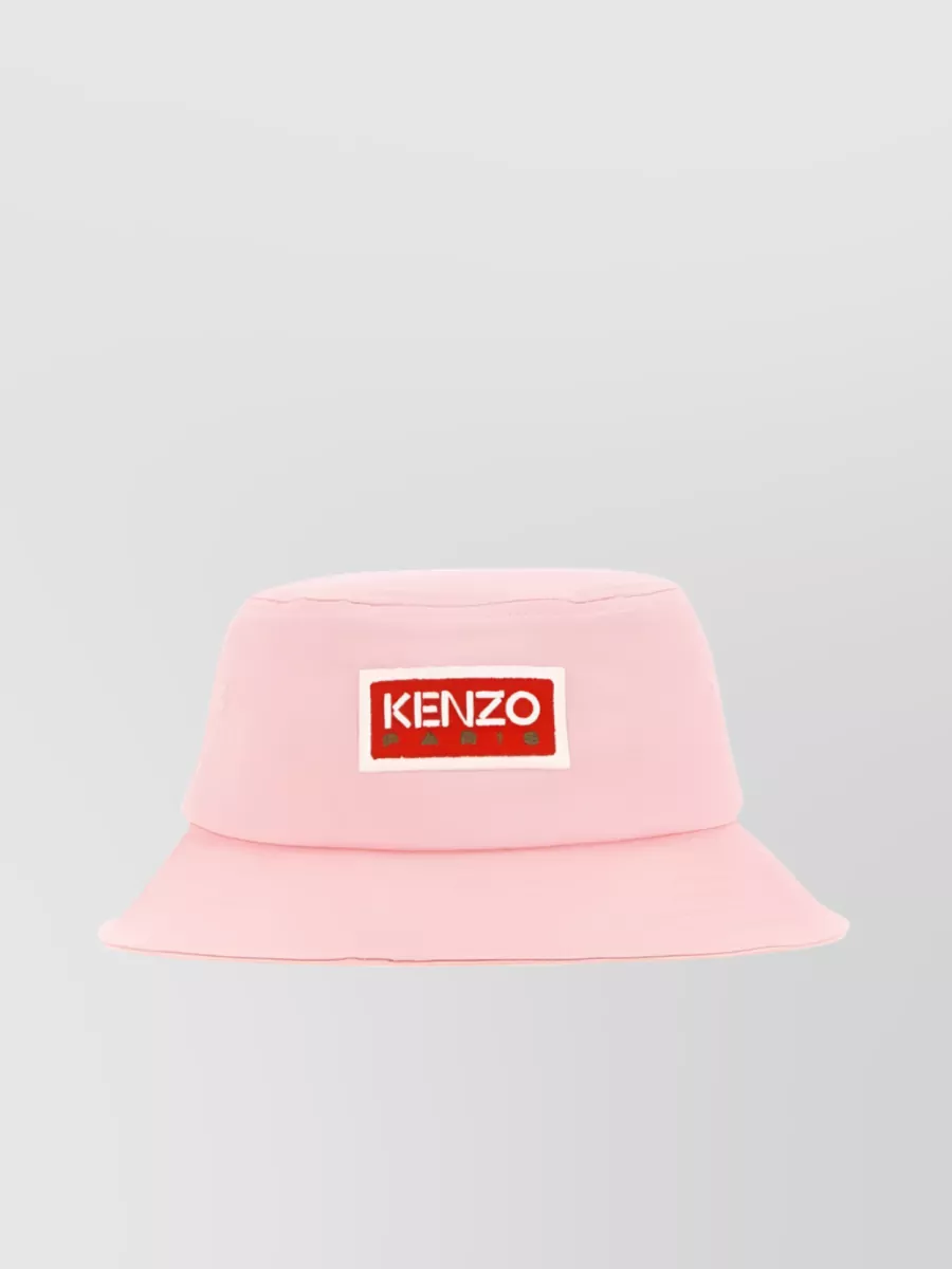 Shop Kenzo Logo Embroidered Bucket Hat In Pastel