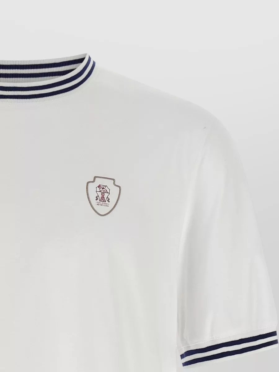 Brunello Cucinelli Solomeo Heritage Crest Short Sleeve T-Shirt