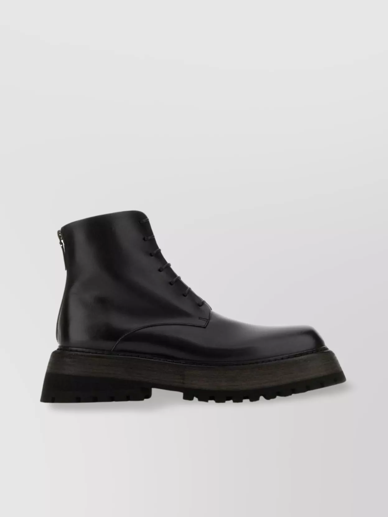 Shop Marsèll Boots Ankle Round Leather Sole Chunky In Black
