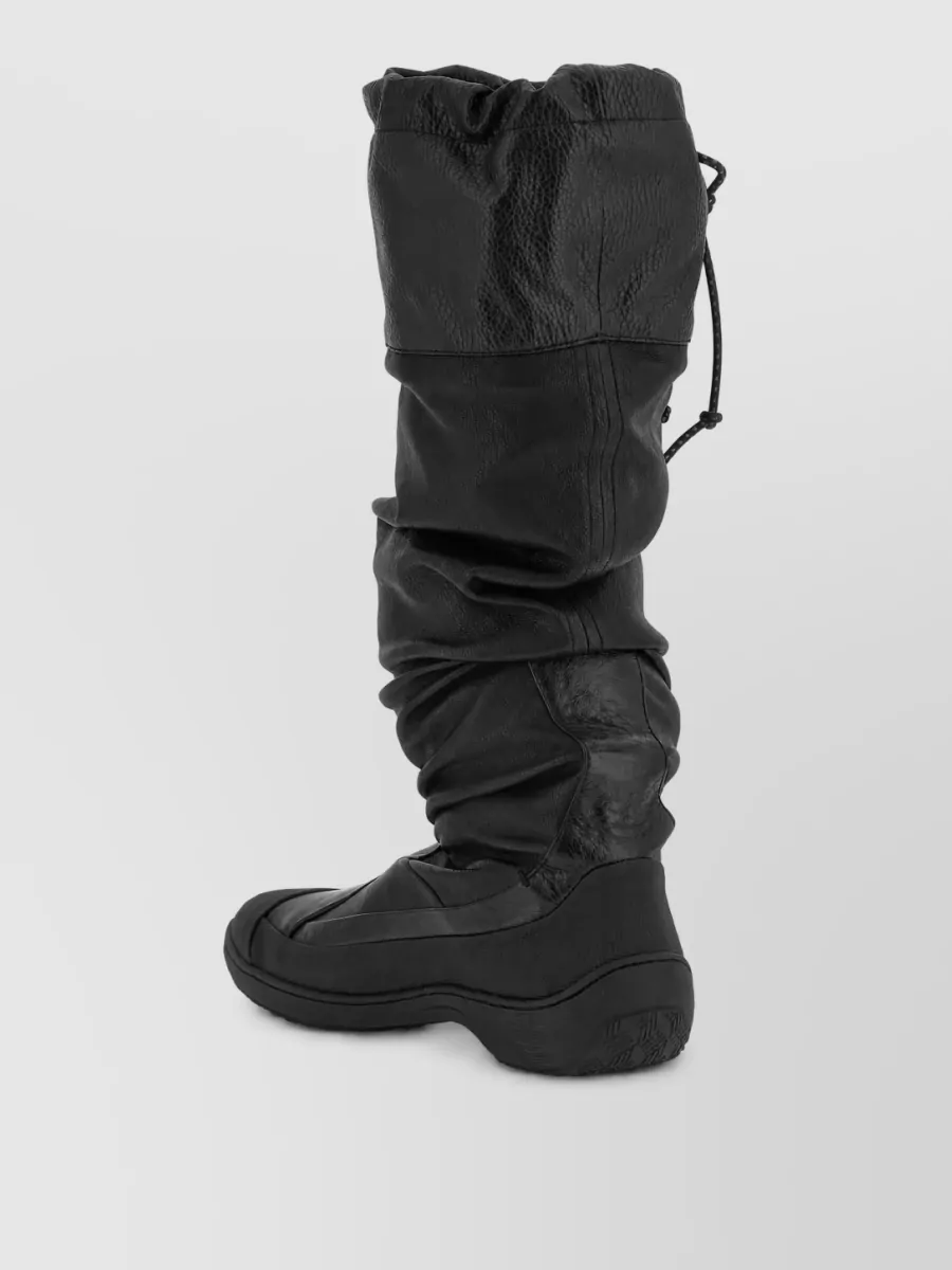 Kiko Kostadinov Leather Drawstring Boots