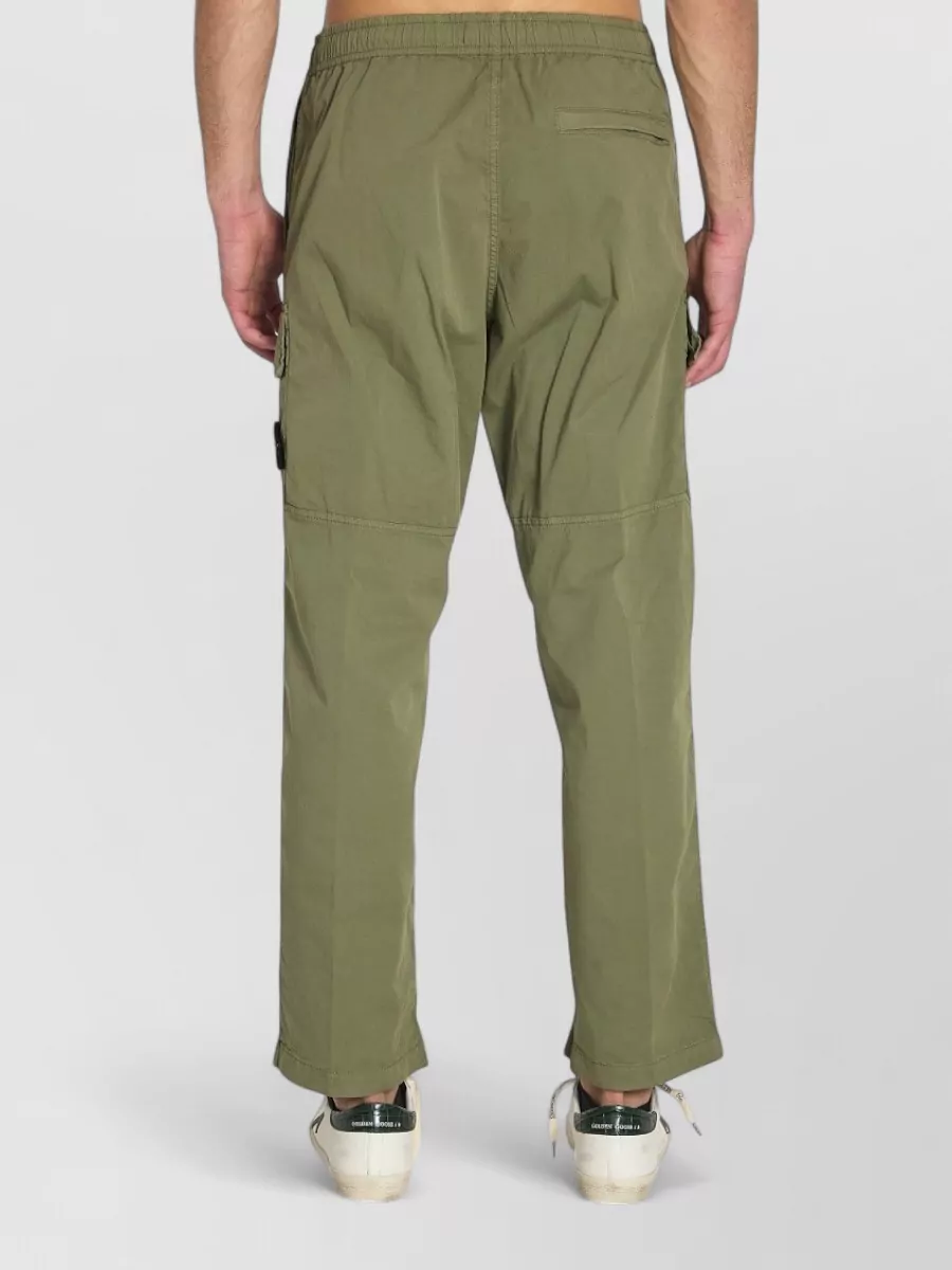 Stone Island Loose Fit Cotton Cargo Trousers