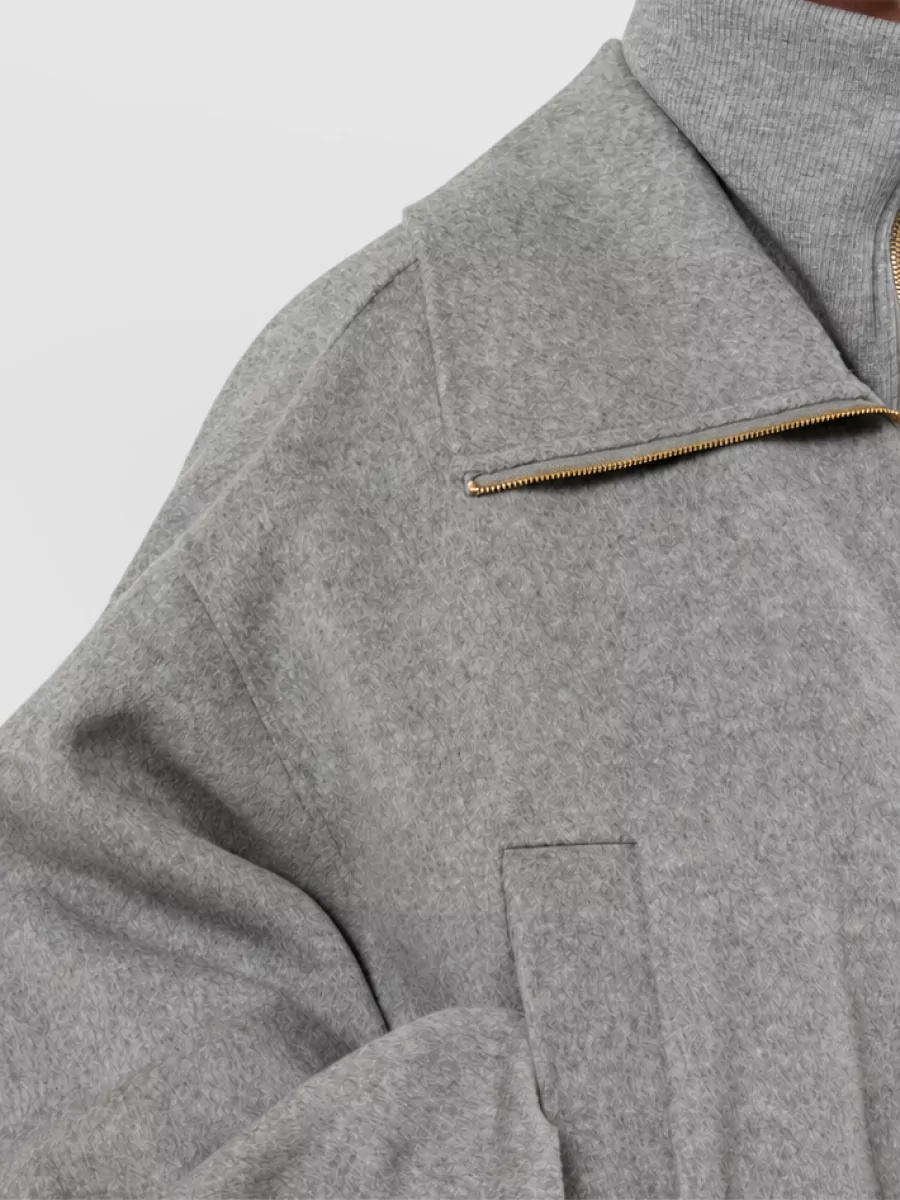 Sportmax Virgin Wool Oversized Bomber Jacket