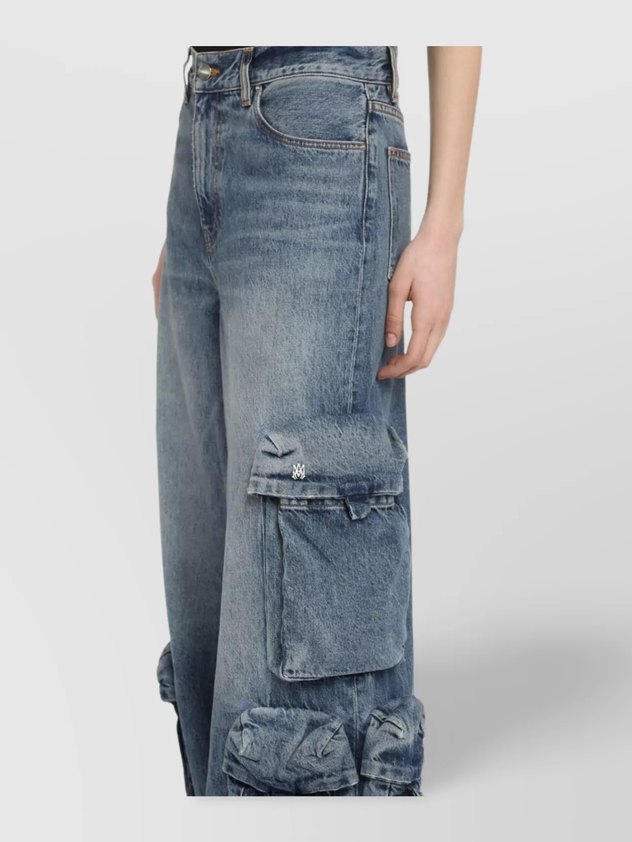 Amiri Wide-Leg Baggy Cargo Jeans