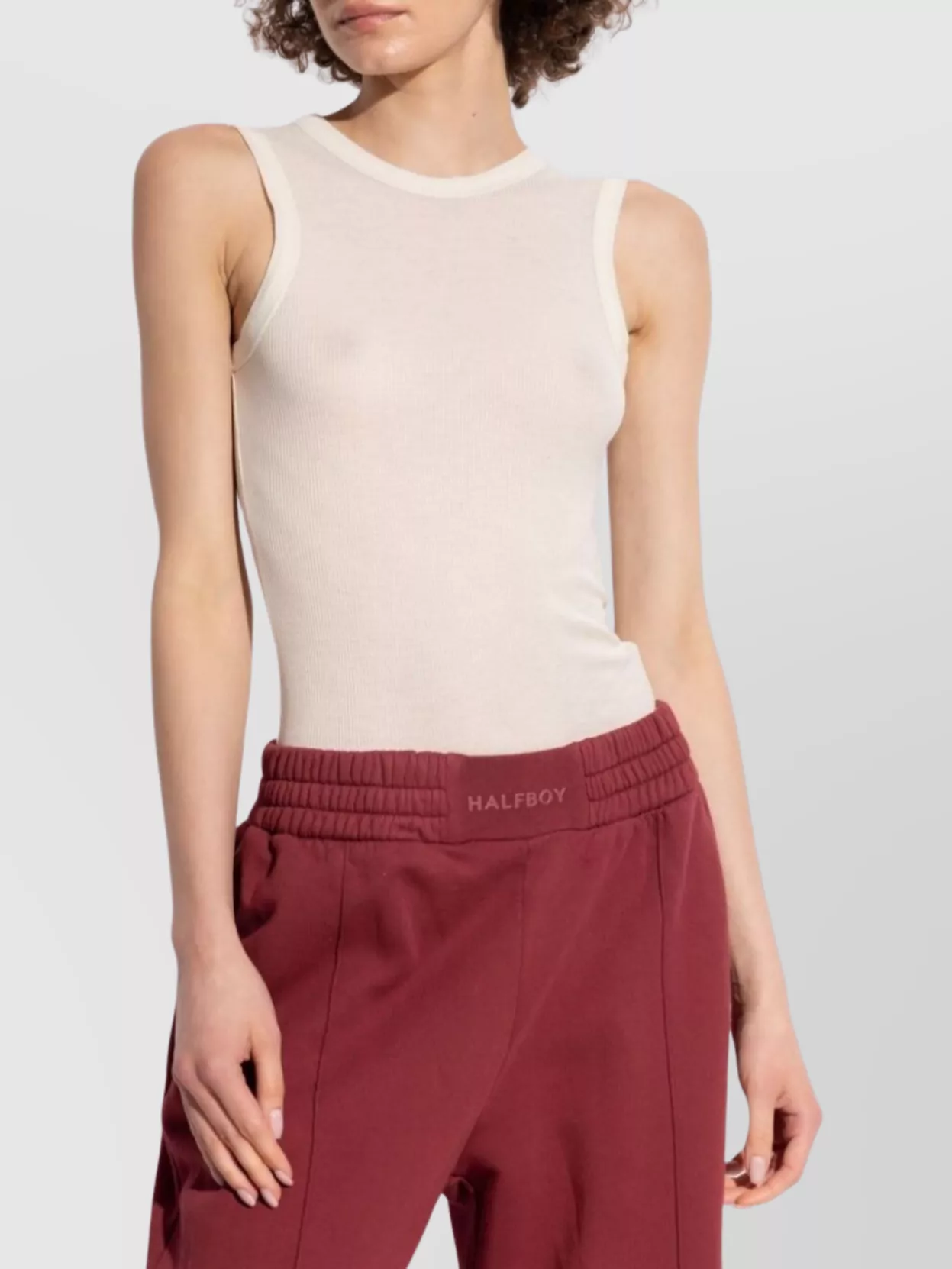 Halfboy Logo Patch Crewneck Tank Top