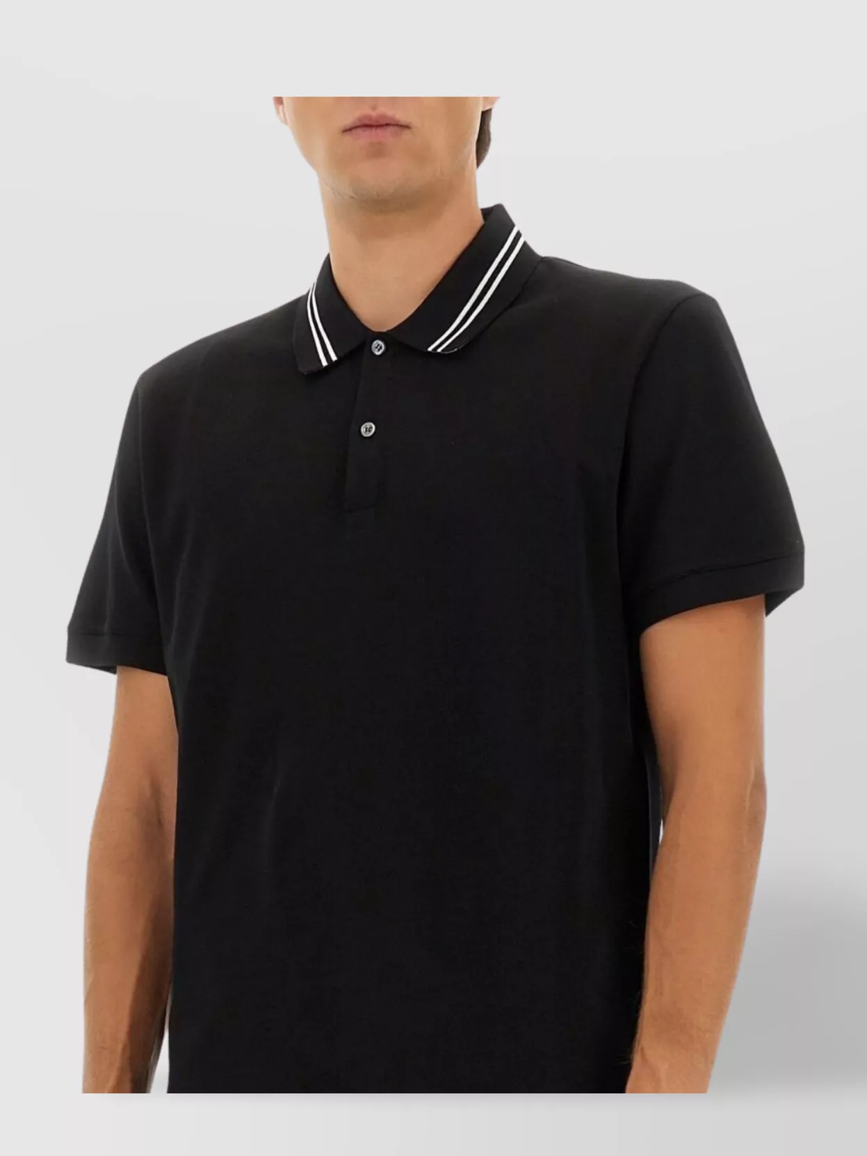 Alexander Mcqueen Polo Shirt With Short Sleeves And Collar