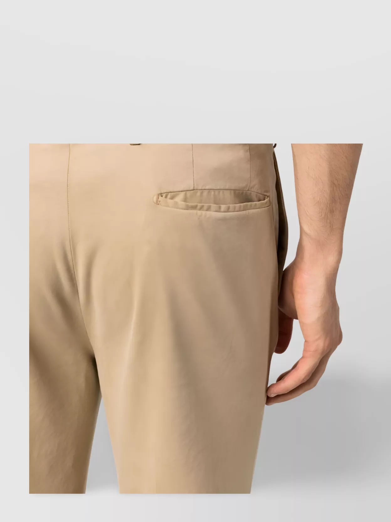 Incotex Cotton Trousers With Back And Side Pockets In Brown