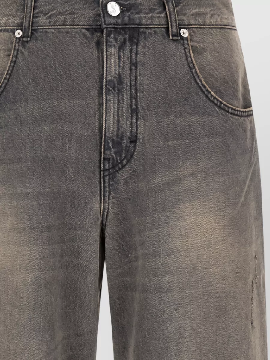 Séfr denim mid-rise wide-leg jeans