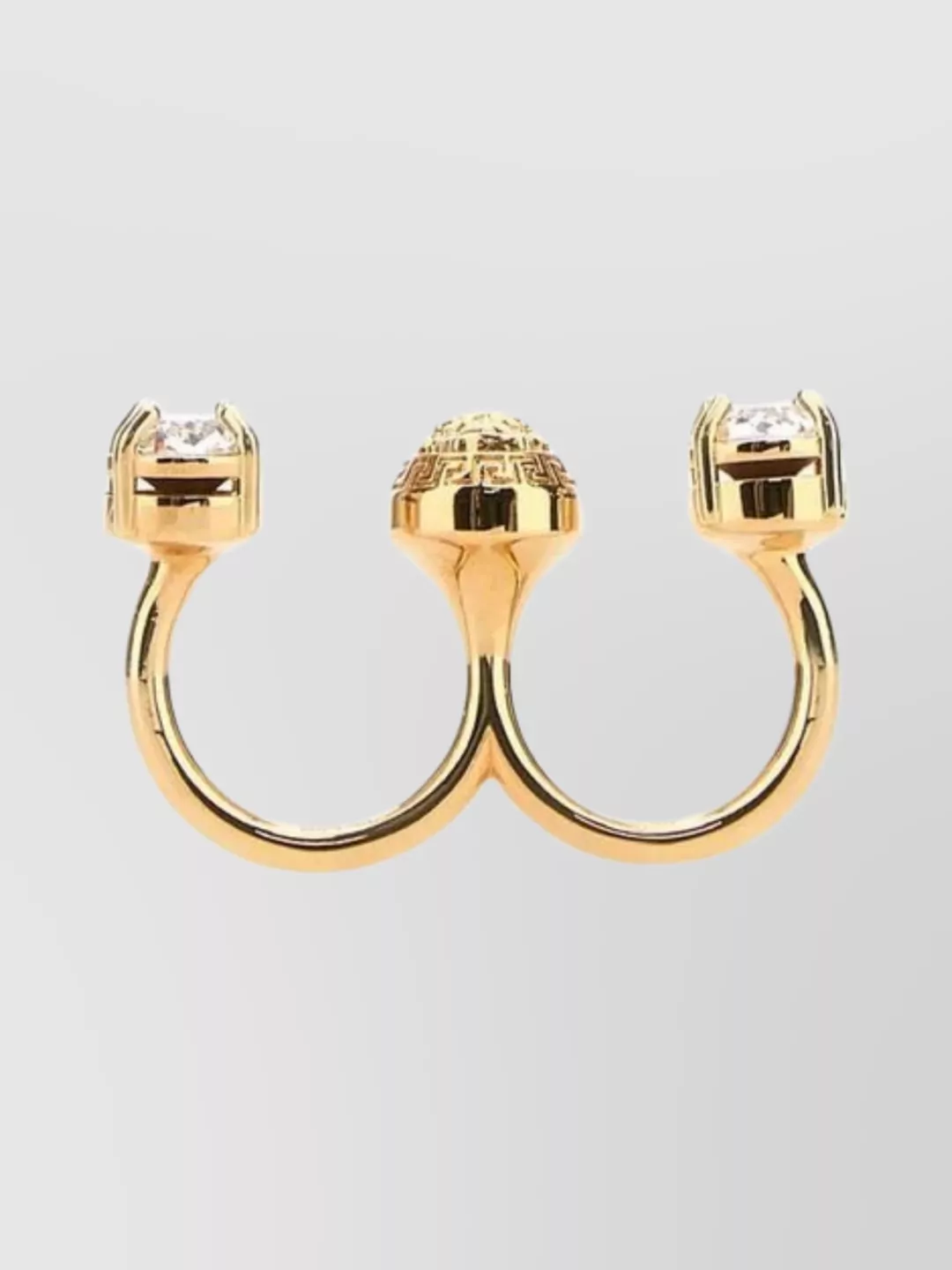 Shop Versace Double Medusa Head Ring