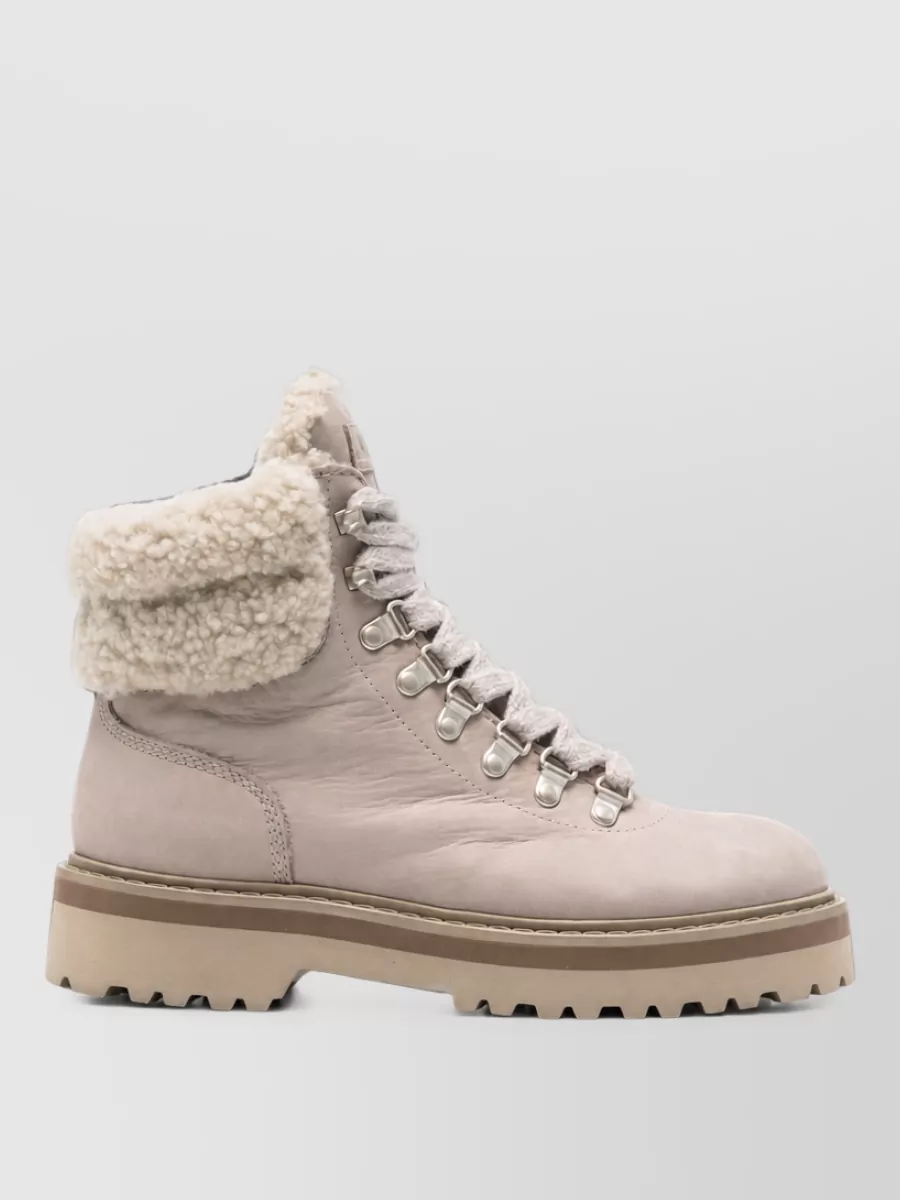Woolrich Leather Lace-Up Boots