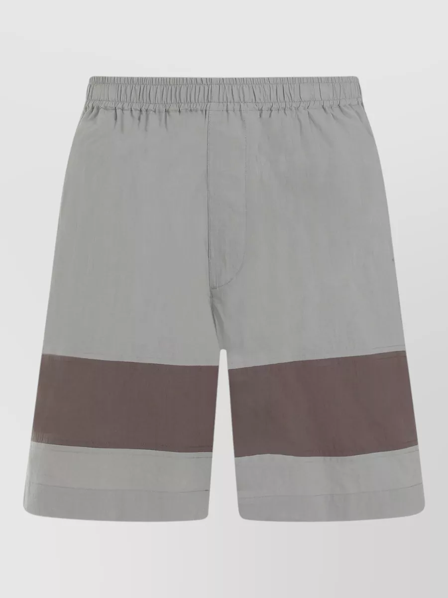 Craig Green Striped cotton bermuda shorts