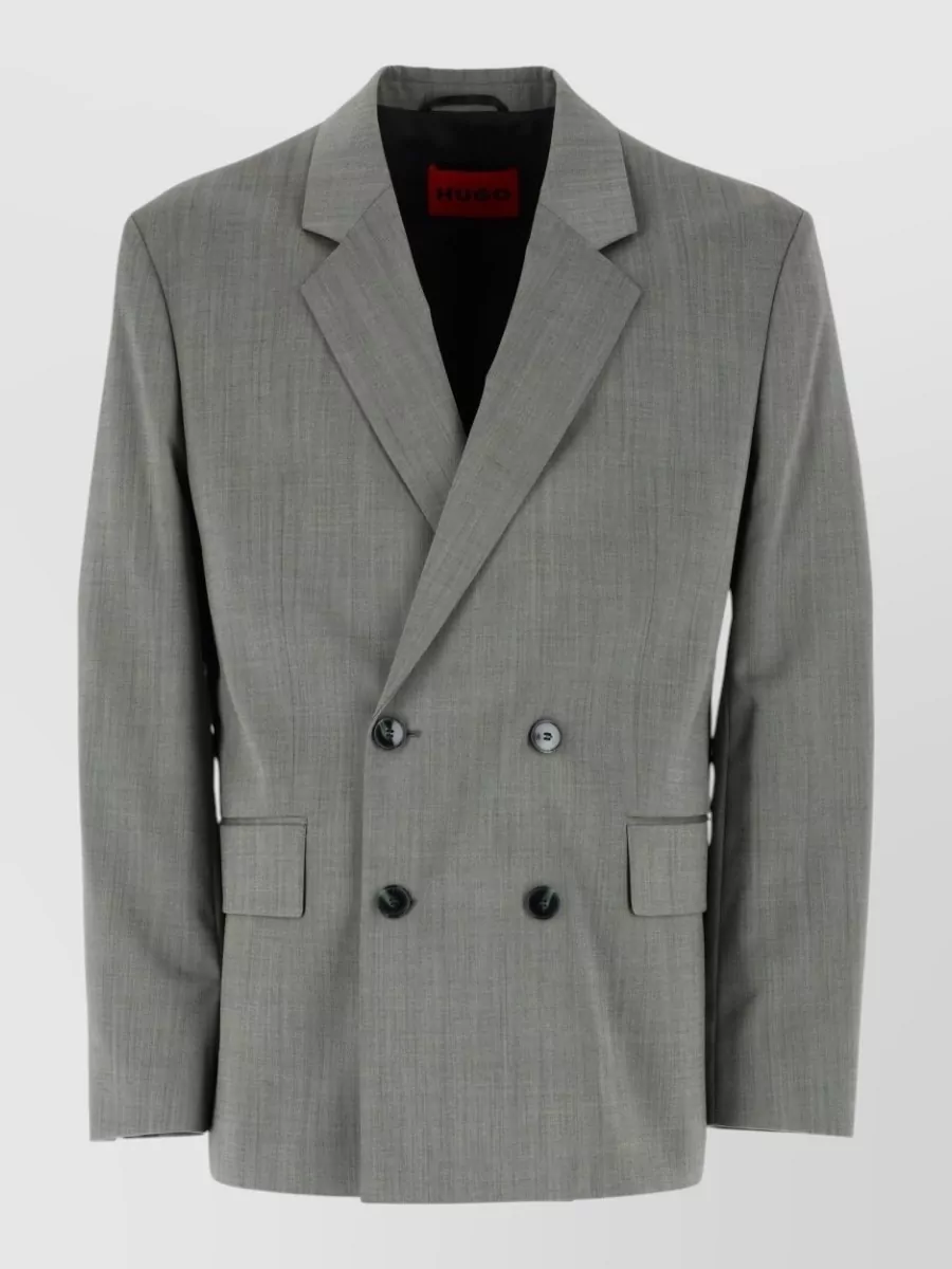 Hugo virgin wool double-breasted blazer