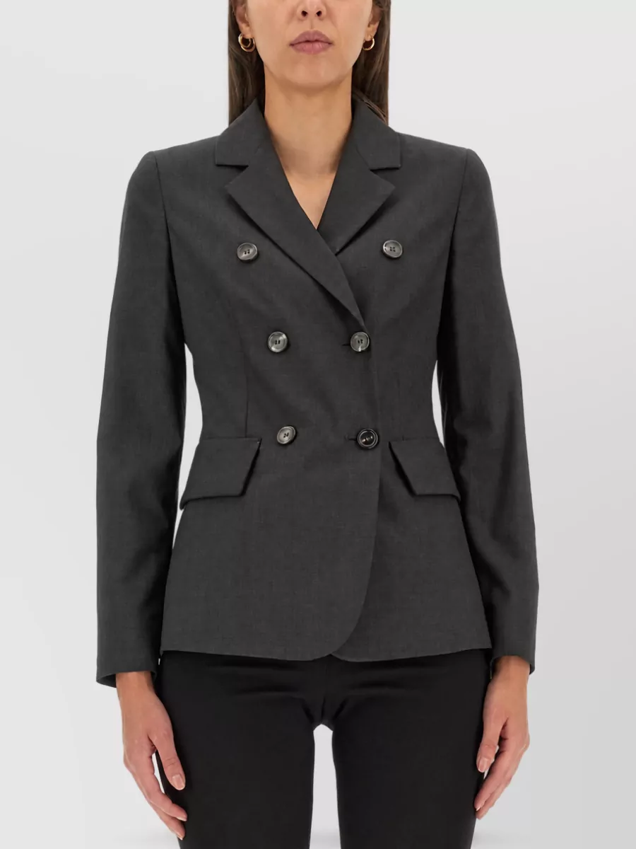 Max Mara virgin wool double-breasted blazer