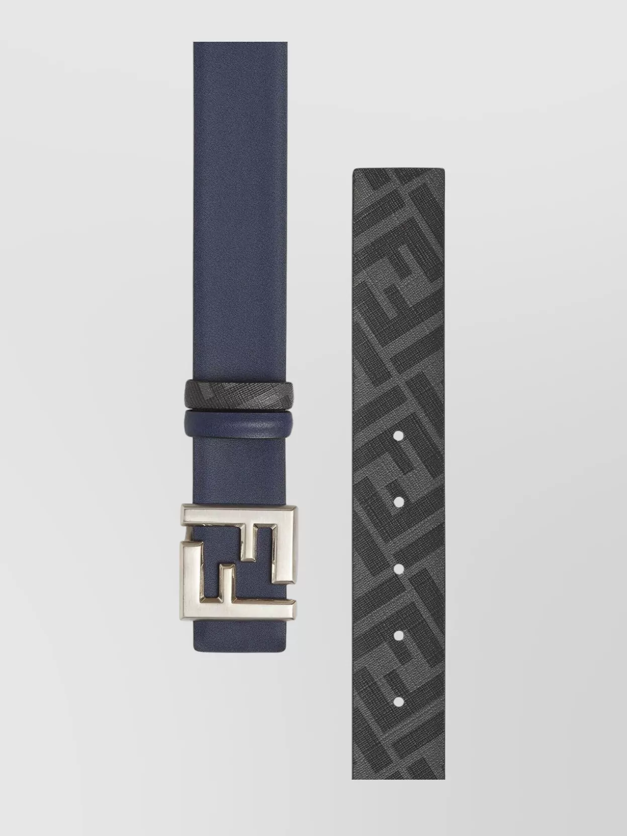 Fendi Double Ff Reversible Leather Belt