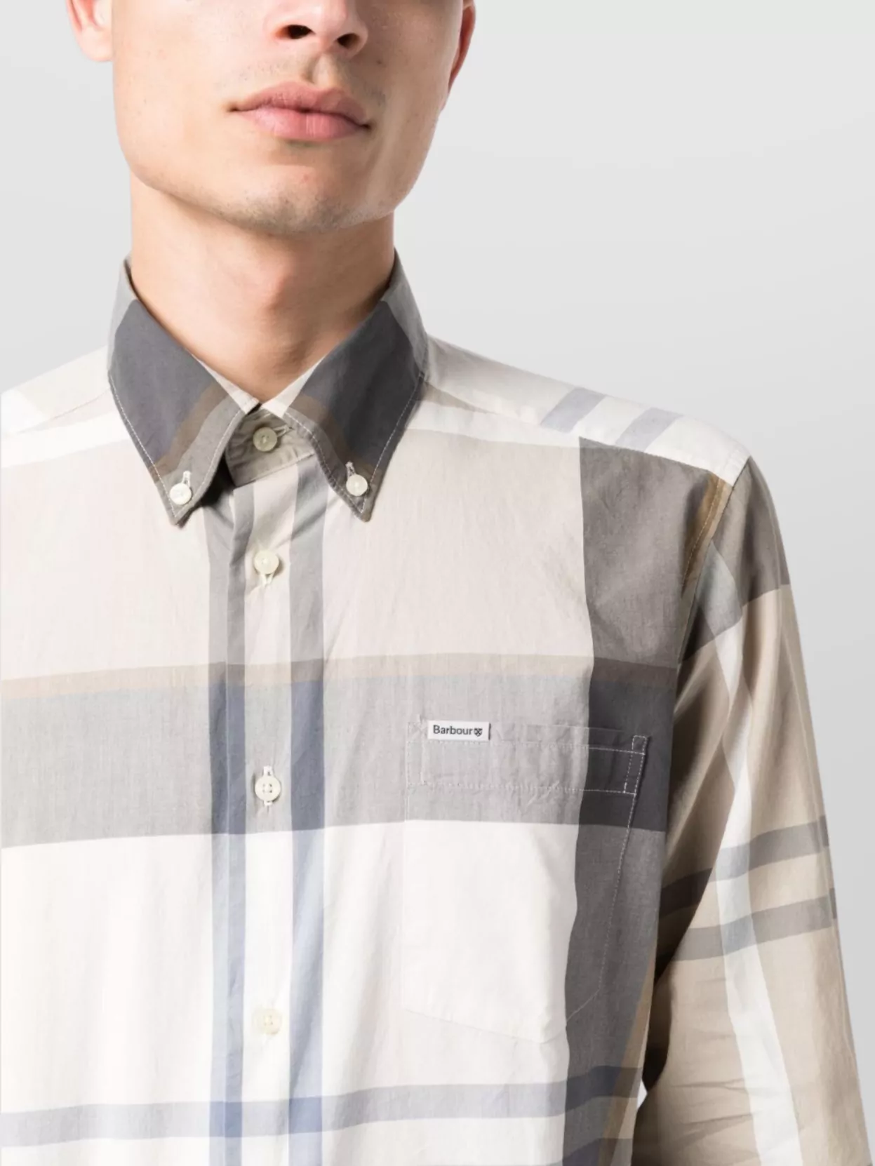 Barbour Tailored Shirt Featuring Plaid Pattern And Pockets