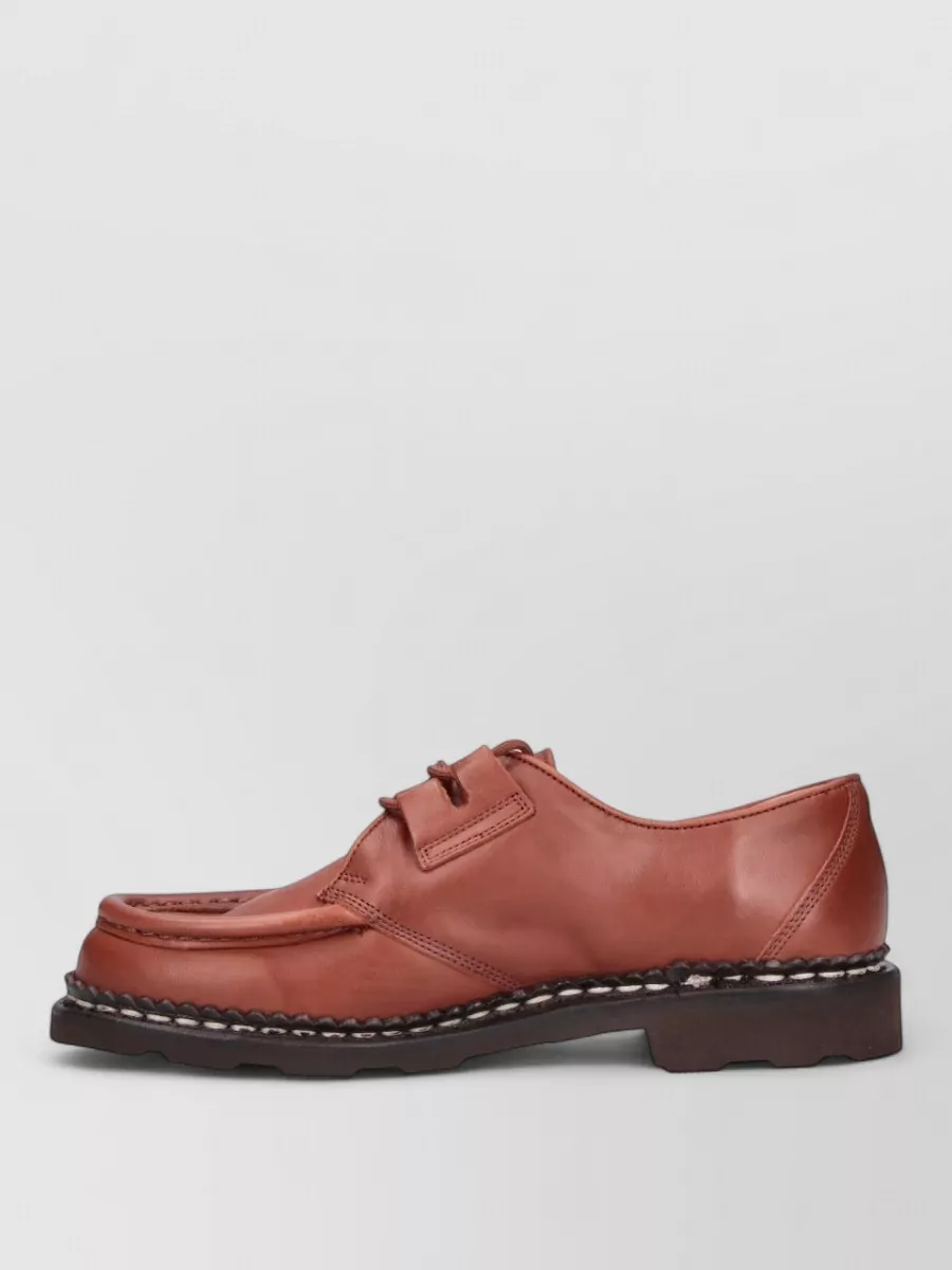 Paraboot Leather Lace-Up Loafers