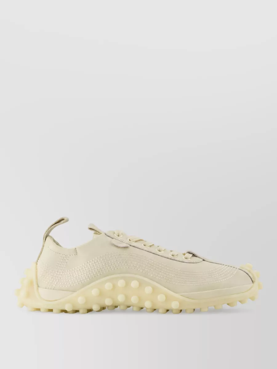 Ami Paris Leather Lace-Up Sneakers