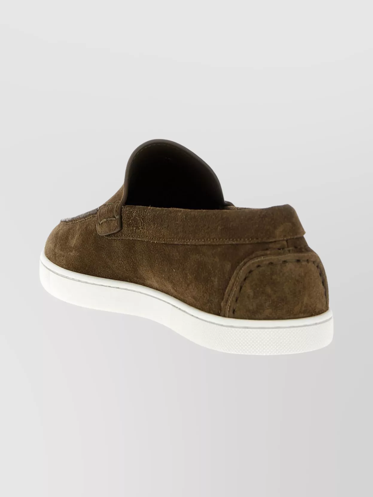Christian Louboutin Suede Loafers Rubber Sole