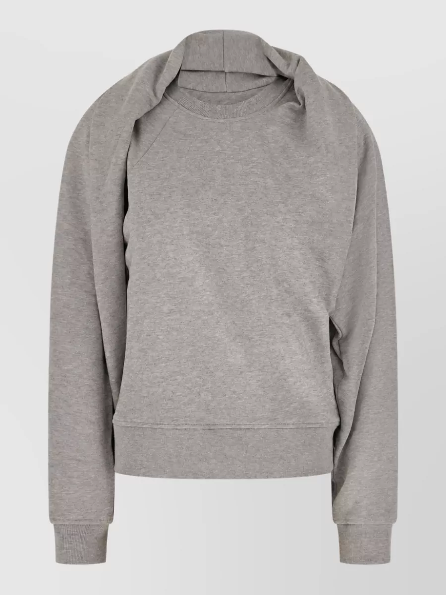 Dries Van Noten Cotton Sweatshirt In Gray