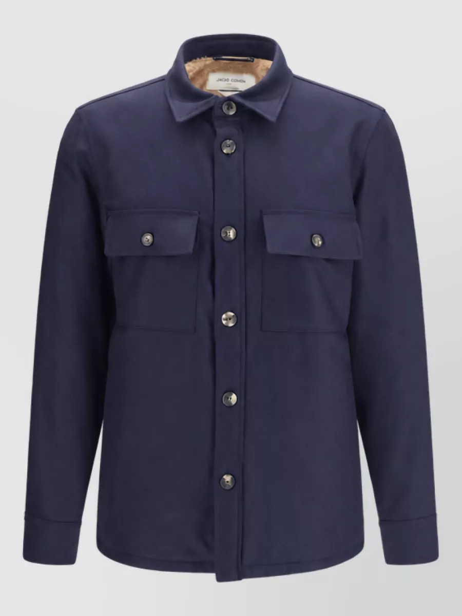 Jacob Cohen wool faux fur lined jacket