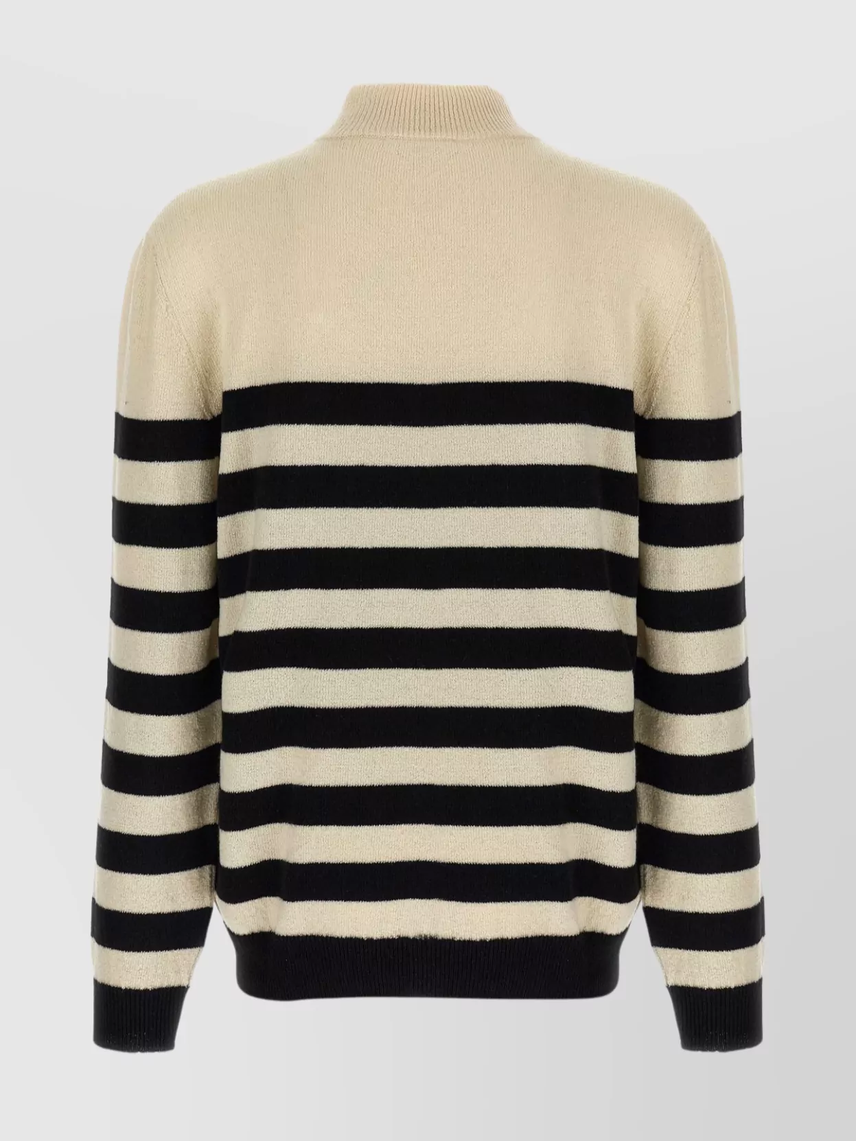 Balmain Striped Sweater With Ribbed Cuffs And Hem In Multi