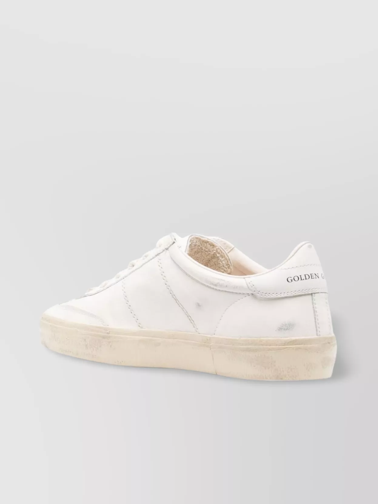 Golden Goose Leather Stitched Low Top Sneakers