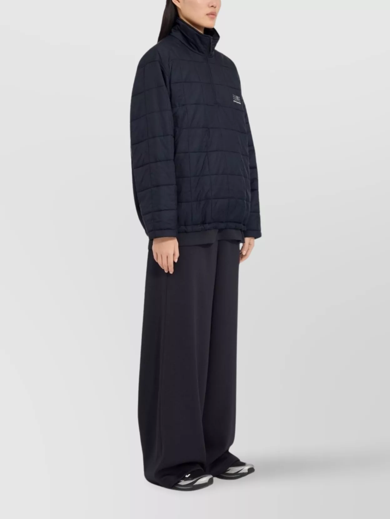 Mm6 Maison Margiela Quilted Jacket With High Collar And Cuffs