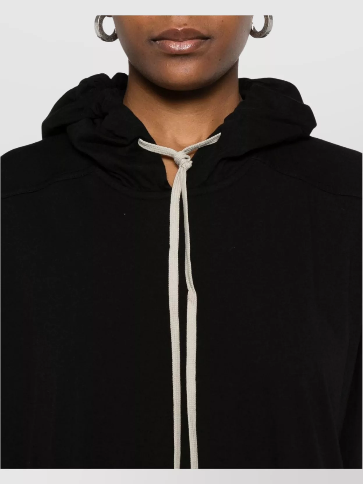 Rick Owens Drkshdw Hooded Maxi Dress Side Slit