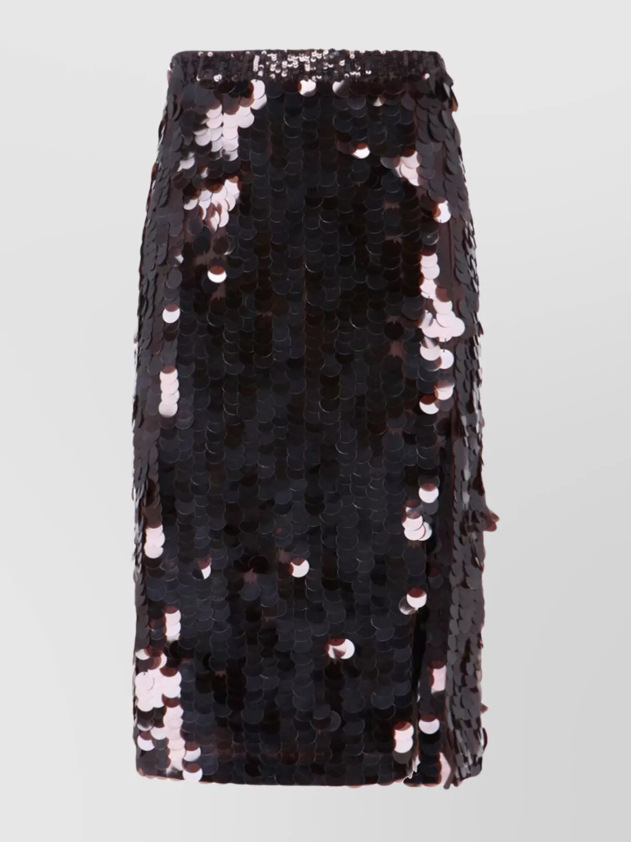 P.a.r.o.s.h Knee-length Skirt Featuring Sequin Embellishment In Brown