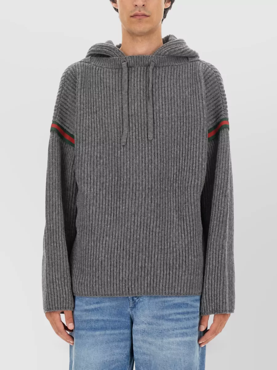 Gucci Cashmere Wool Hooded Jacket