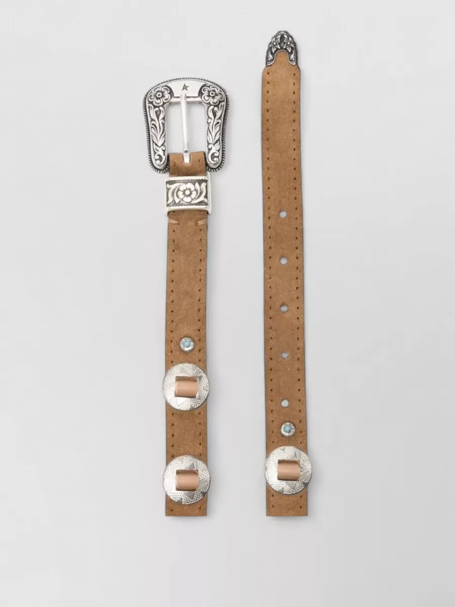 Golden Goose leather thin belt