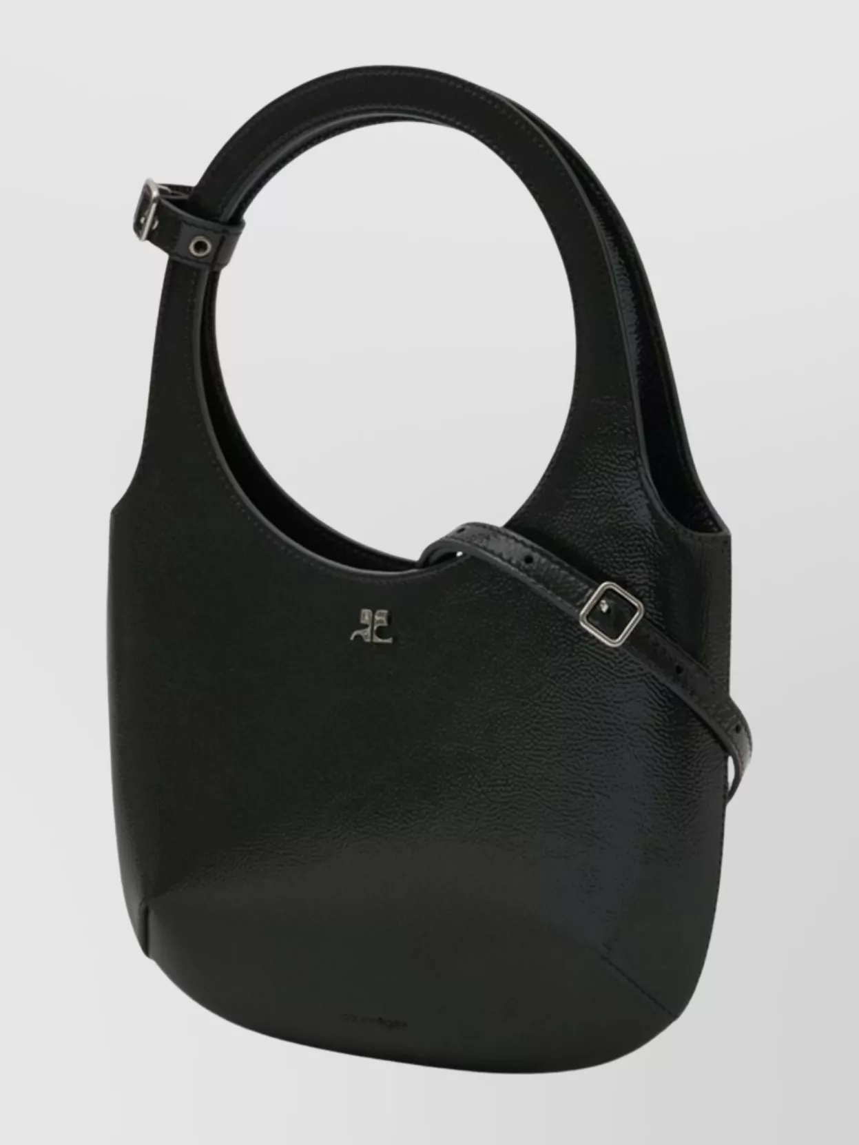 Courrèges Structured Shoulder Bag Adjustable Strap