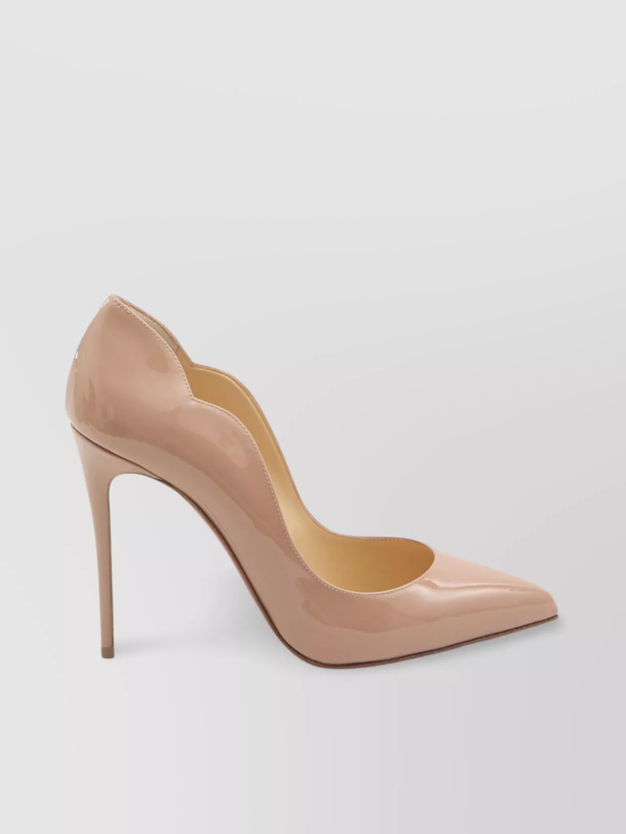 Christian Louboutin Chic 100 Pointed Stiletto Pumps In Neutral
