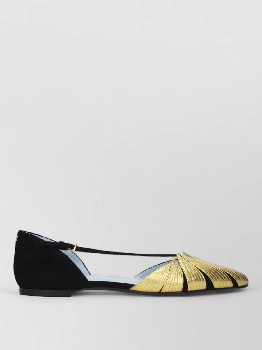 Valentino Garavani Suede Leather Flat Sandals