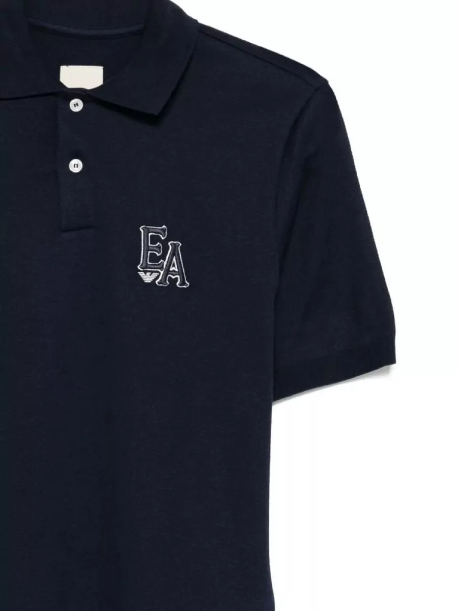 Emporio Armani Logo Appliqué Polo Shirt