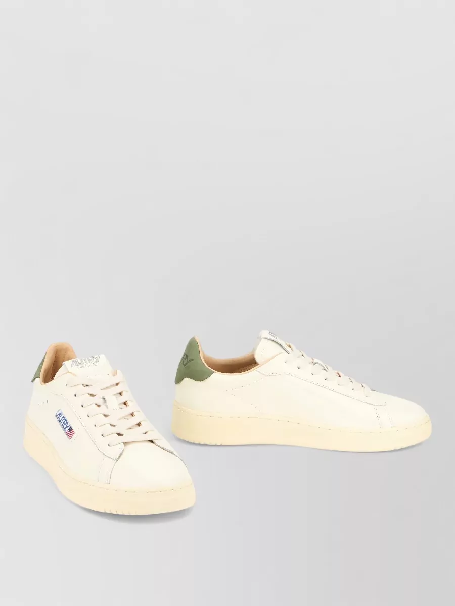 Autry leather low-top lace-up sneakers