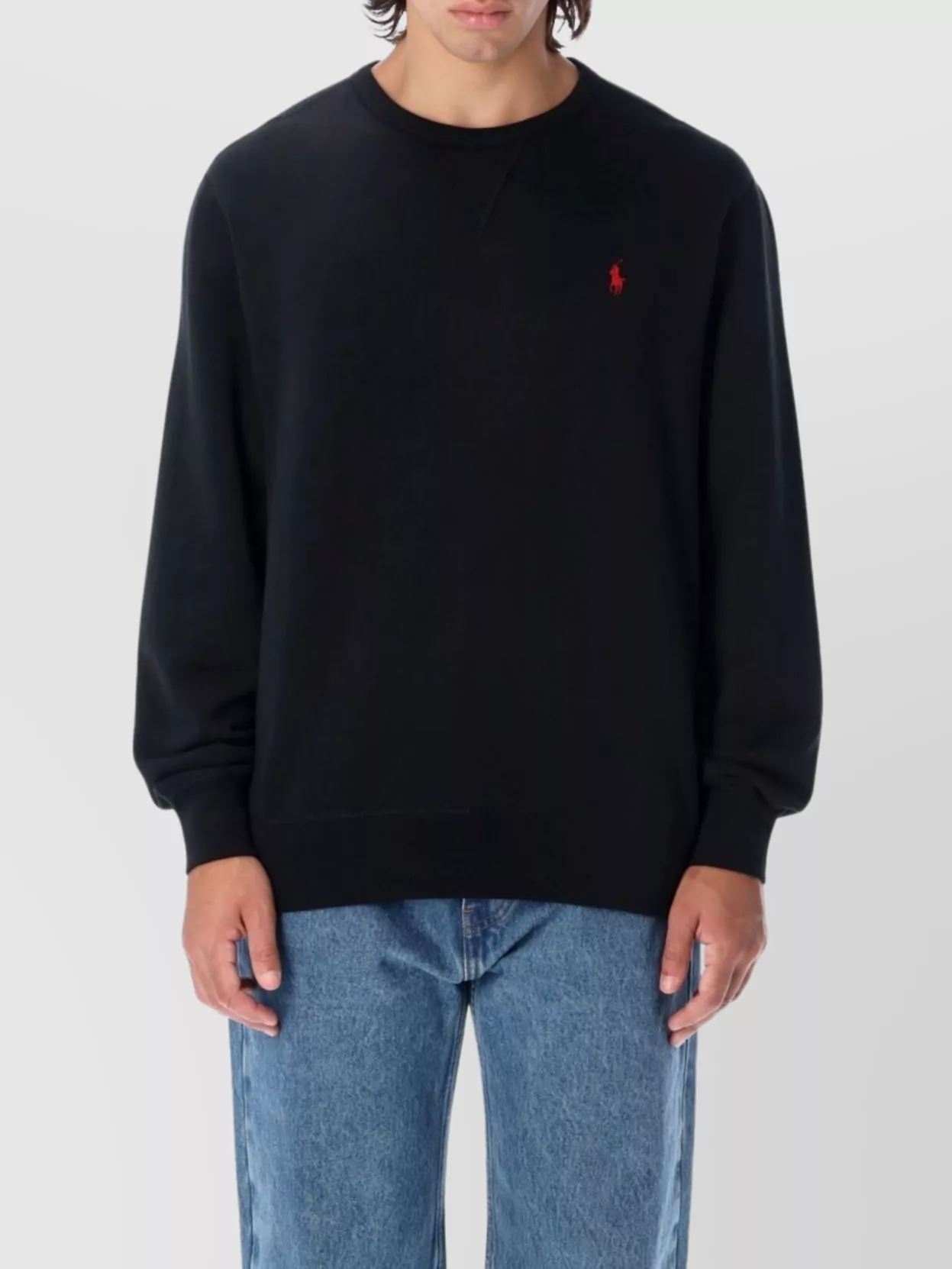 Polo Ralph Lauren Cotton Crewneck With Ribbed Hem