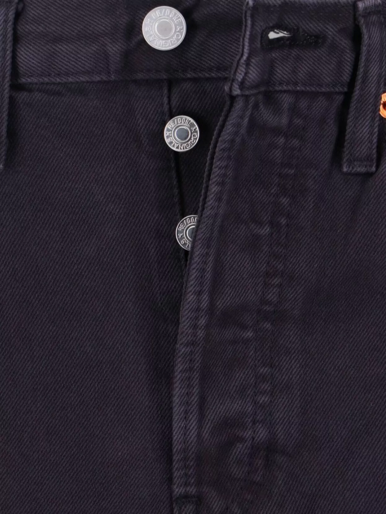 Re/Done Straight Trousers With Back Pockets And Belt Loops