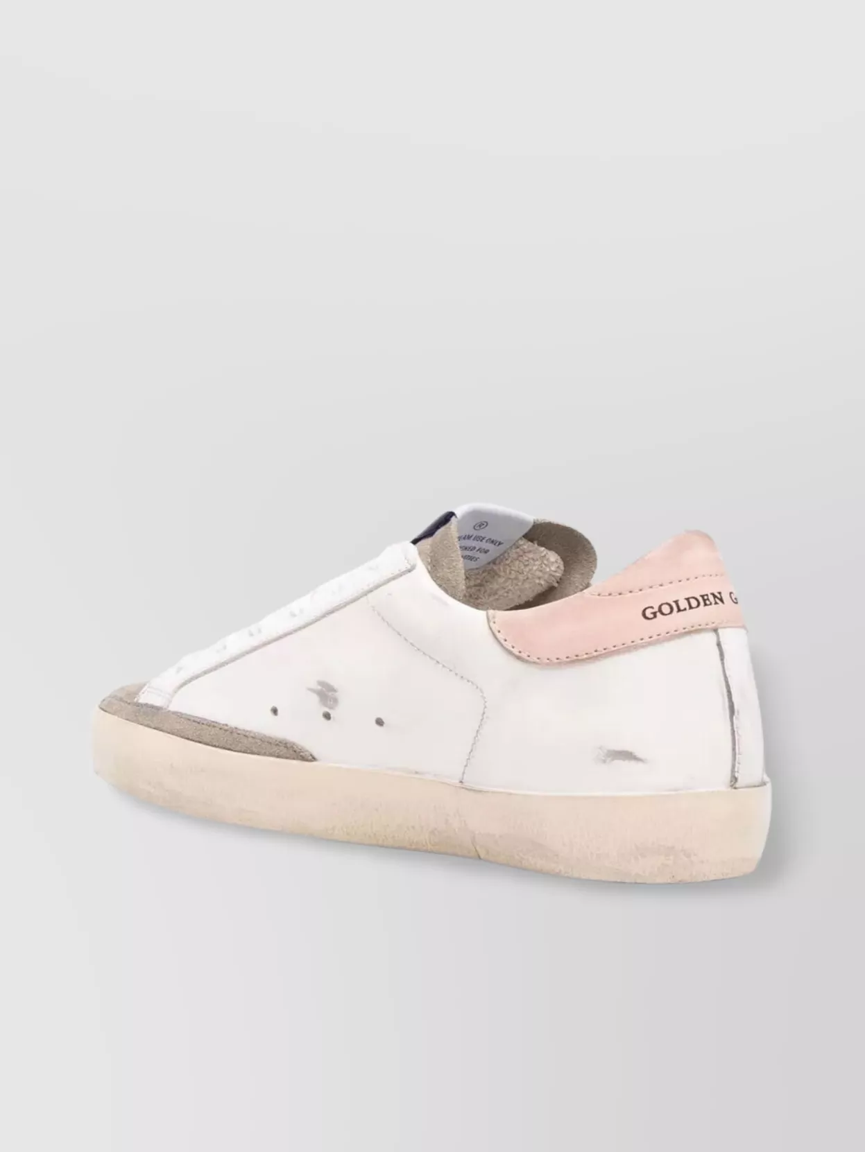 Golden Goose Women "super Star" Leather Upper And Heel Suede Toe Glitter Star
