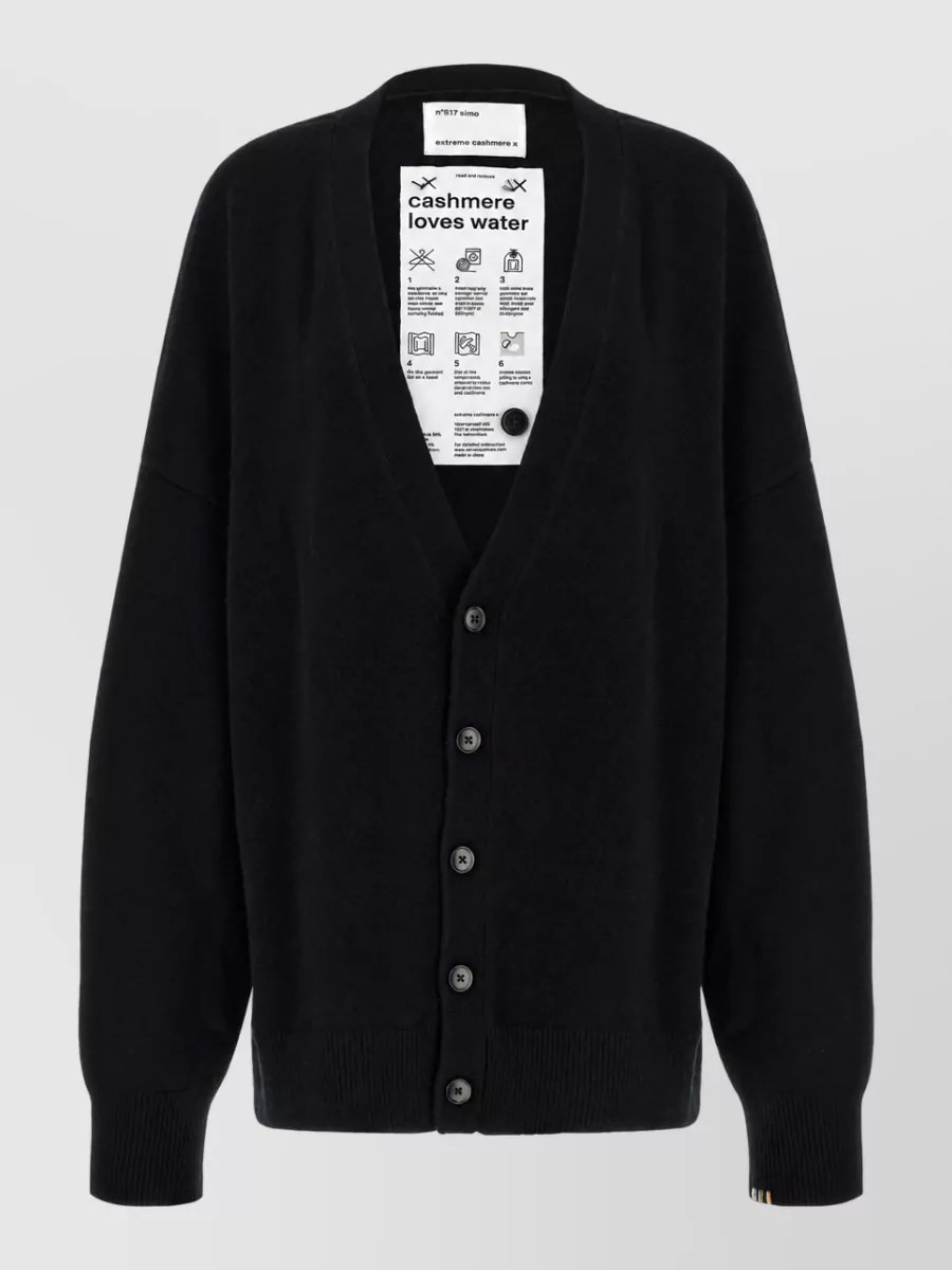 Extreme Cashmere cashmere oversized v-neck cardigan