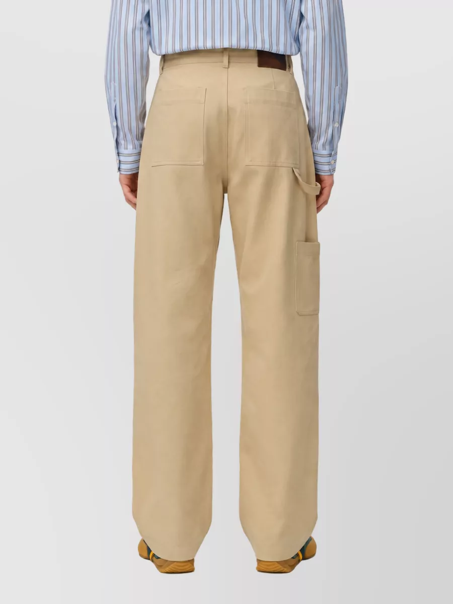 Loewe Cotton Mid-Rise Straight-Leg Trousers