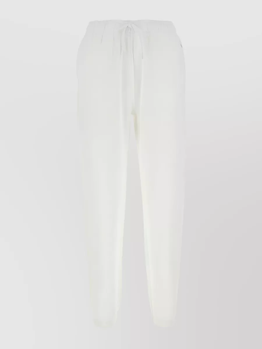 Shop Polo Ralph Lauren Sporty Drawstring Track Pants In White