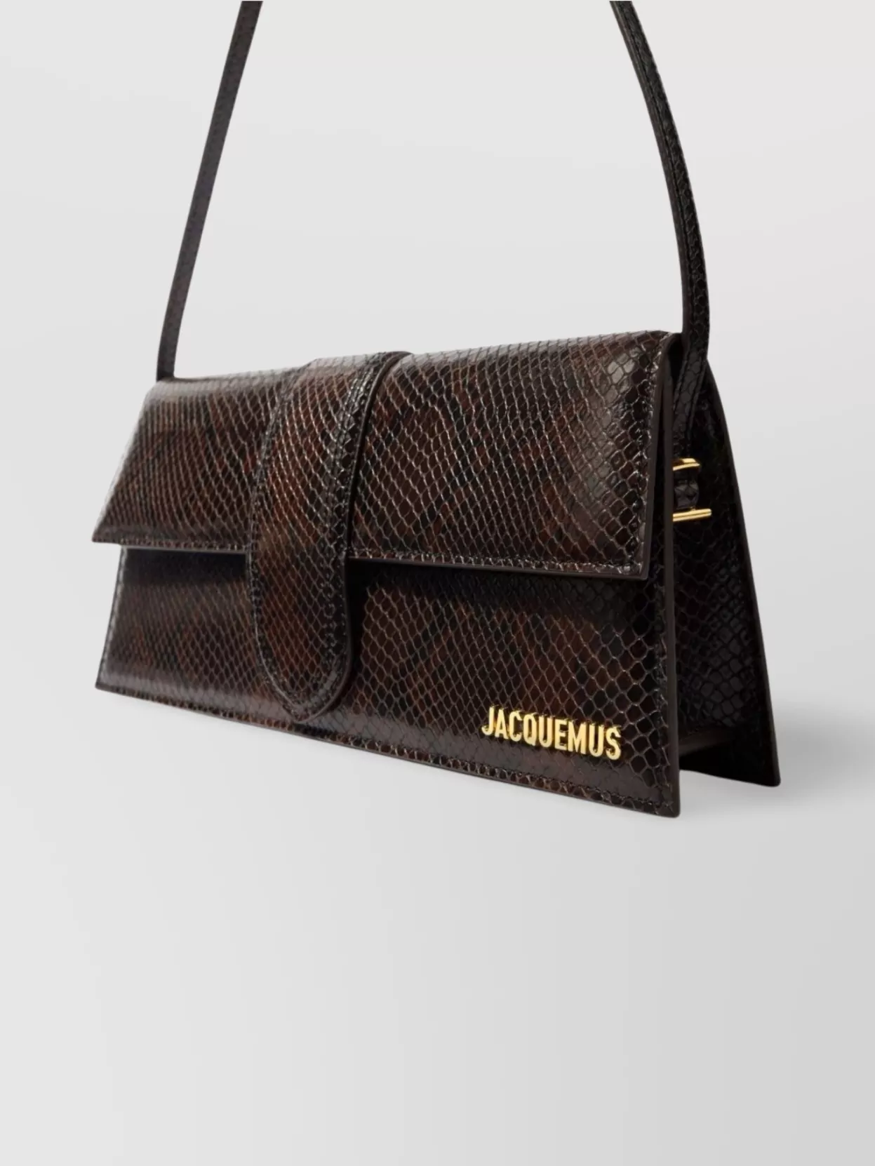 Jacquemus Long Rectangular Shoulder Bag With Snakeskin Effect