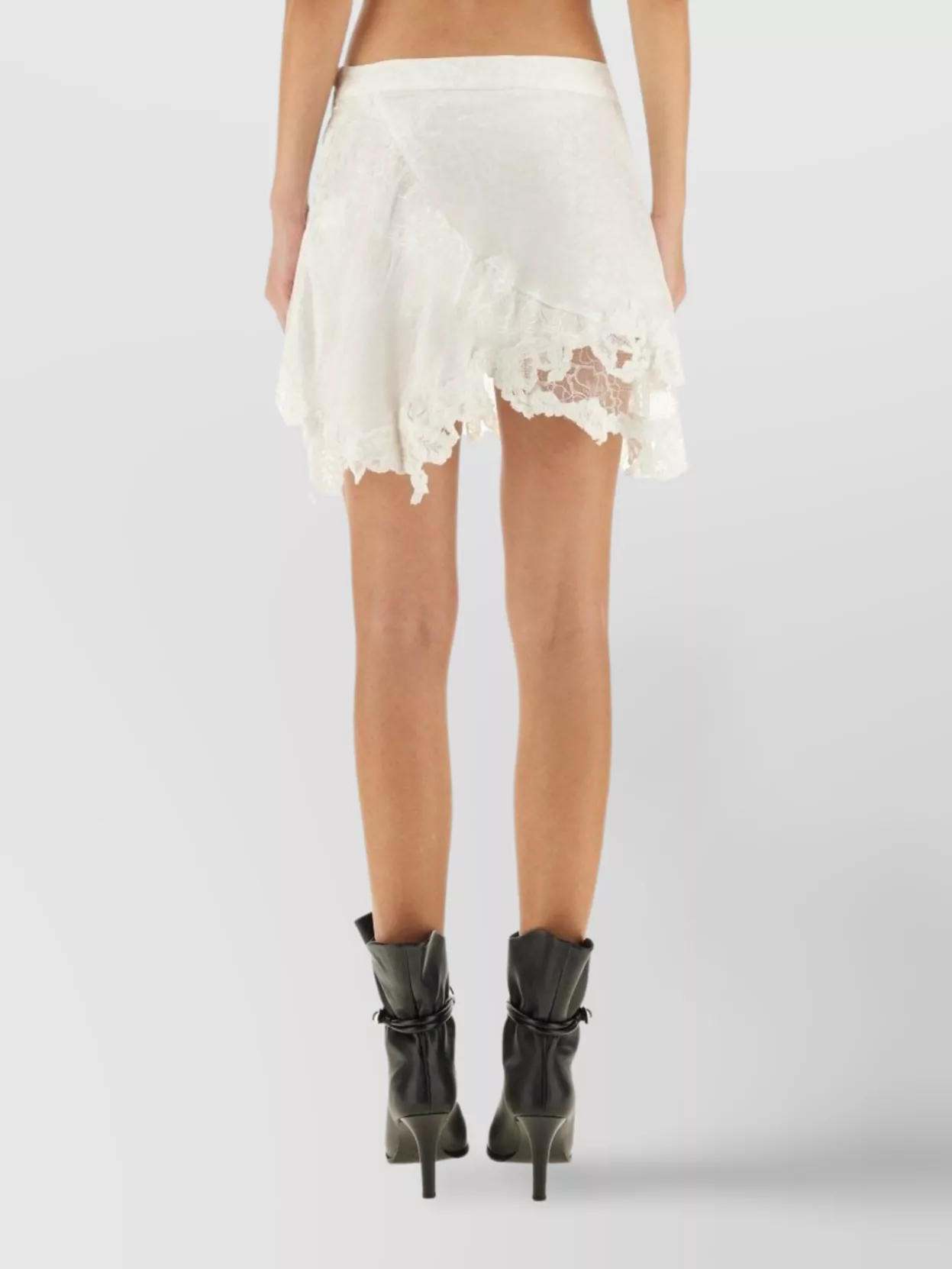 Isabel Marant High Waist Mini Skirt With Lace Detail