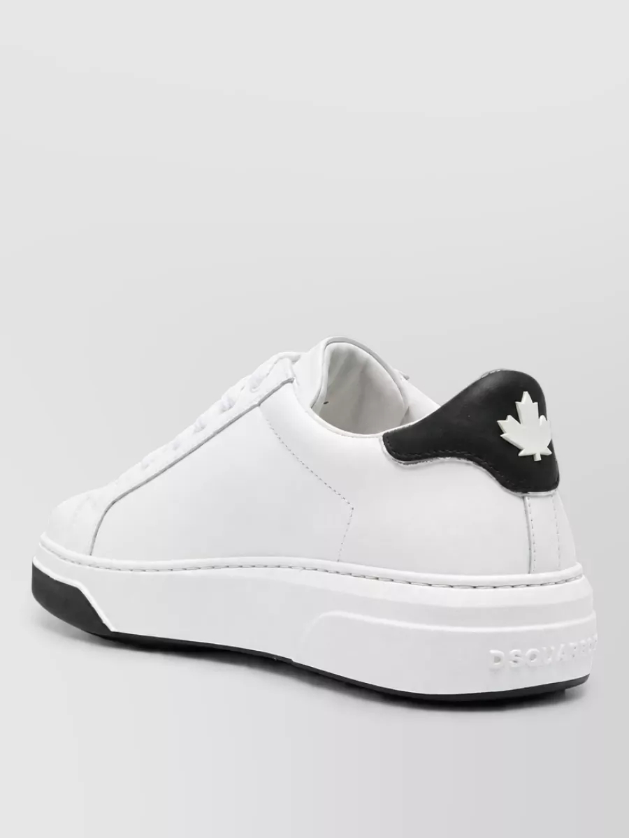 Dsquared2 Leather Lace-Up Sneakers