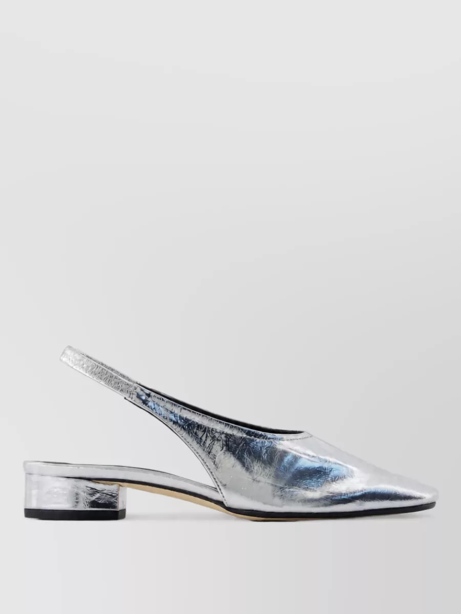 Aeyde Leather round-toe flat mules