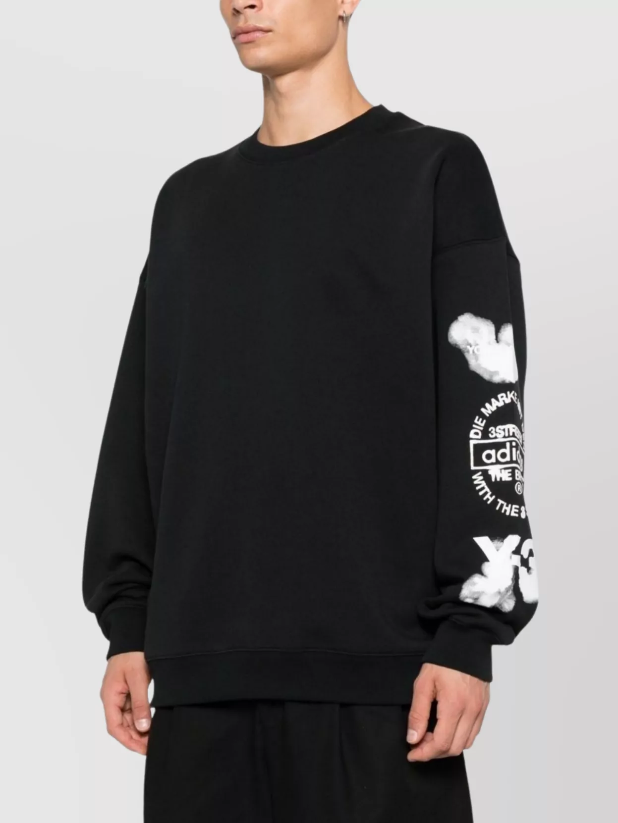 Y-3 Printed Crew Neck Sweater