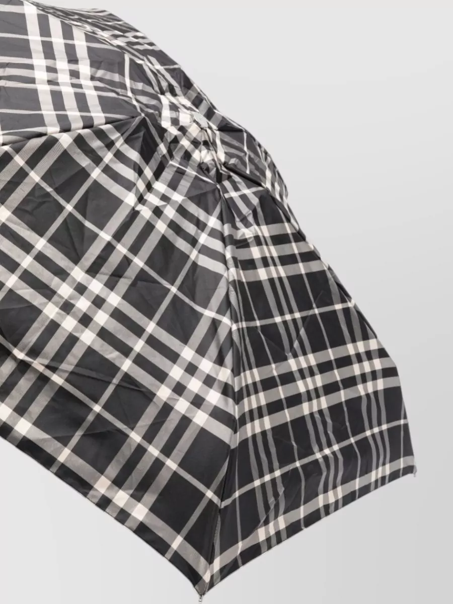 Burberry Check Pattern Umbrella Foldable Metal Frame